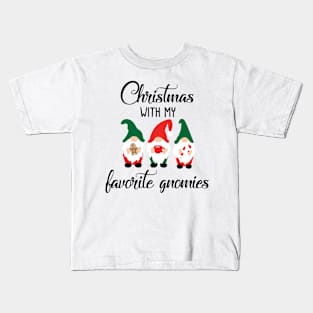 Cheeky Christmas Gnomes V Kids T-Shirt